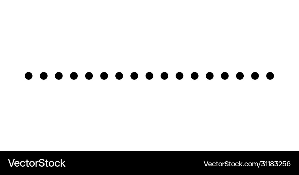 Dotted line simple shape symbol icon design illus Dotted line simple shape symbol icon design illus Vector Image