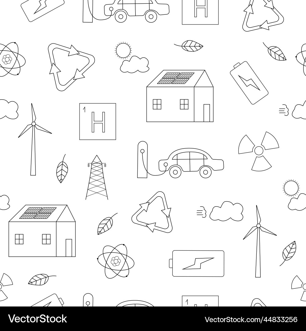 Hand drawn seamless pattern with elements Hand drawn seamless pattern with elements vector image