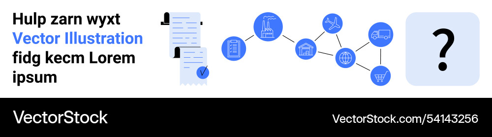Infographic with documents network nodes vector image