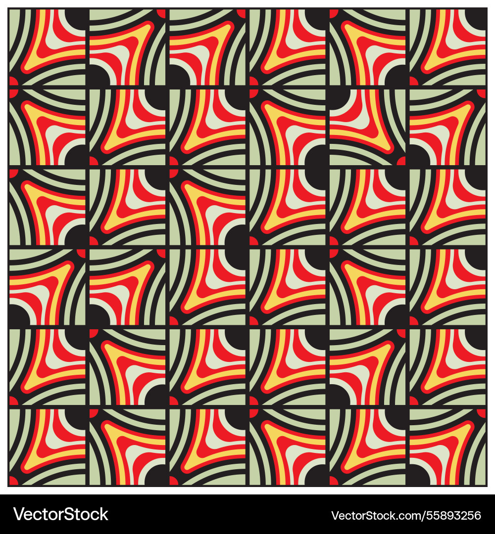 Repeat geometric print pattern Vector Image