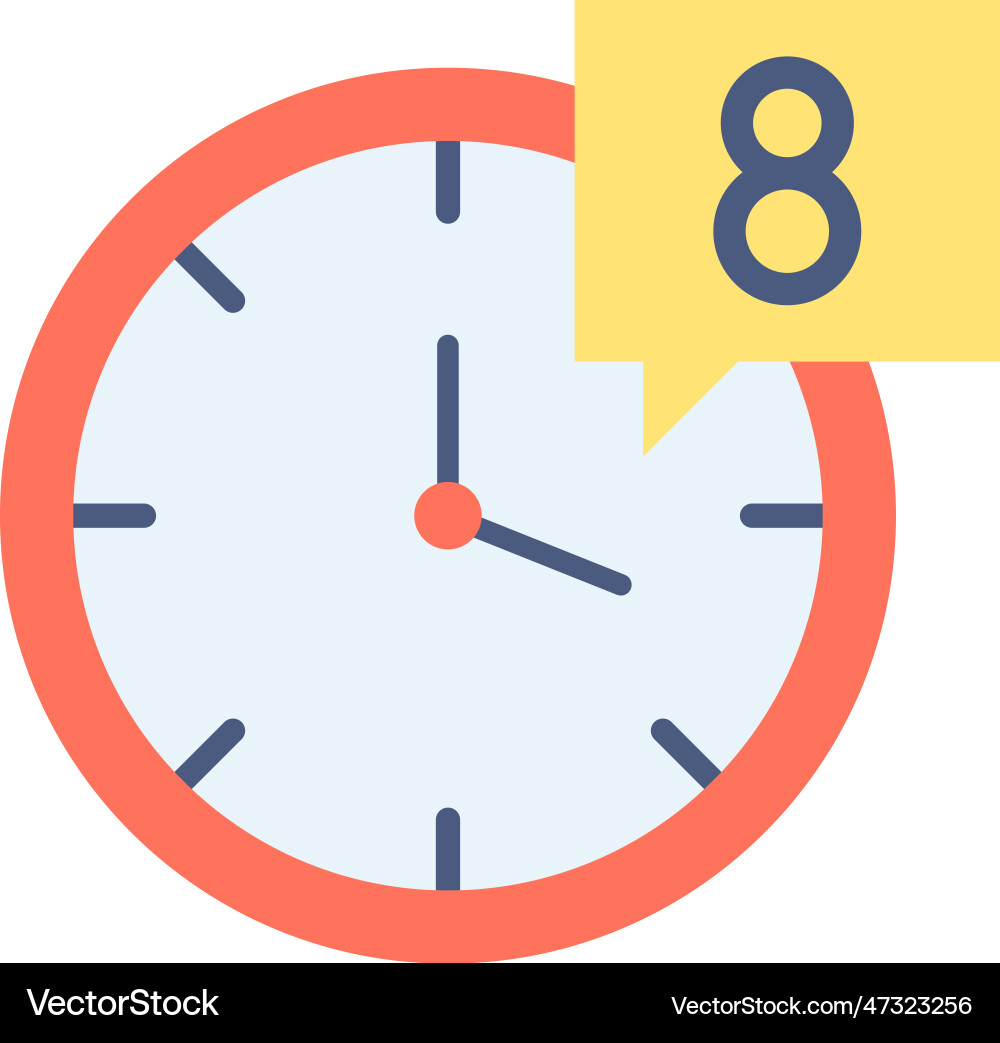 Working hours icon image Vector Image