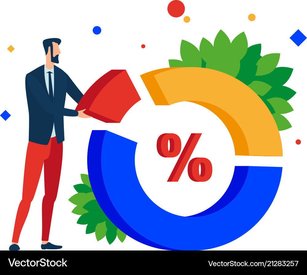 Build a chart and interact with the charts Build a chart and interact with the charts Vector Image