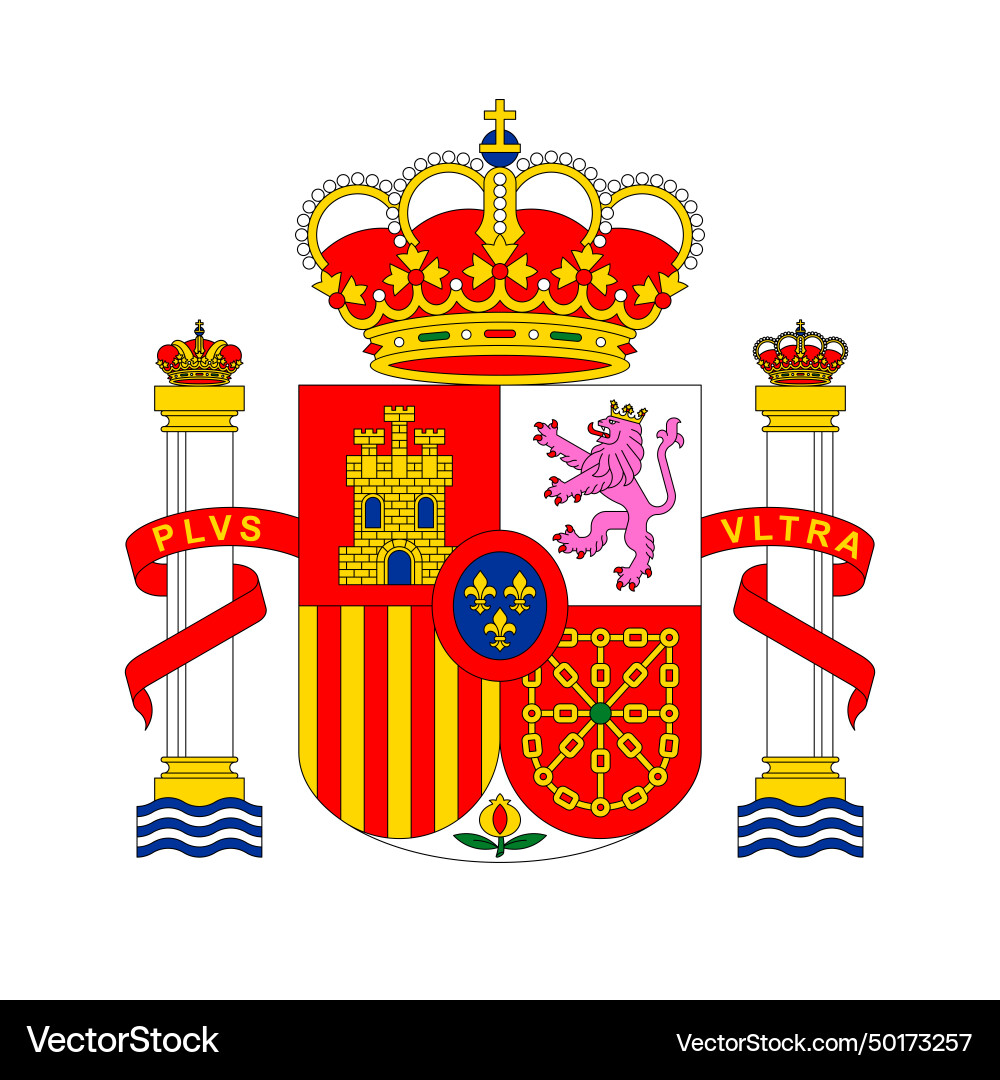 Coat Of Arms Spain Royalty Free Vector Image VectorStock coat-of-arms-spain-royalty-free-vector-image-vectorstock