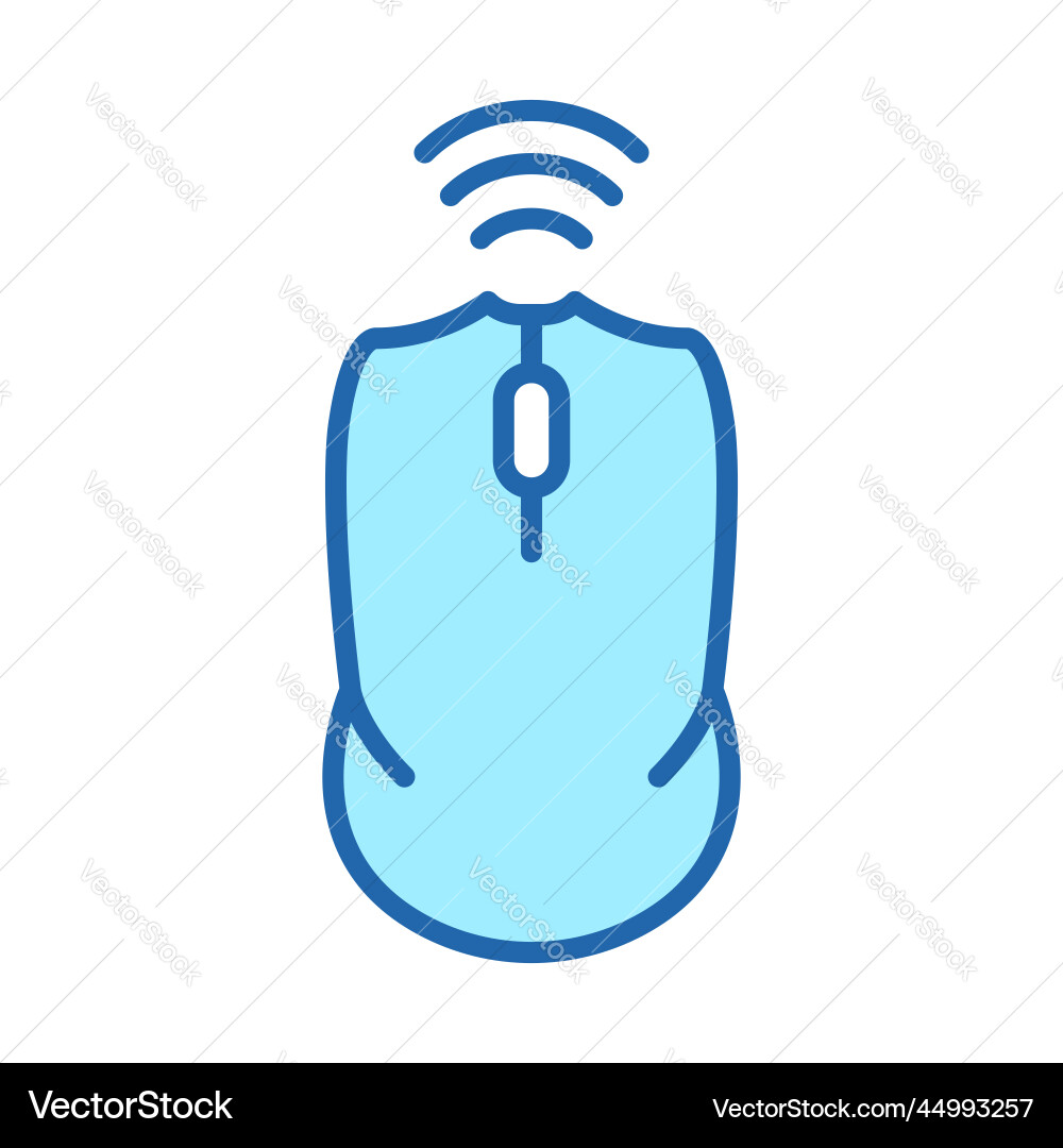 Computer mouse color line icon pc wireless tool Computer mouse color line icon pc wireless tool vector image