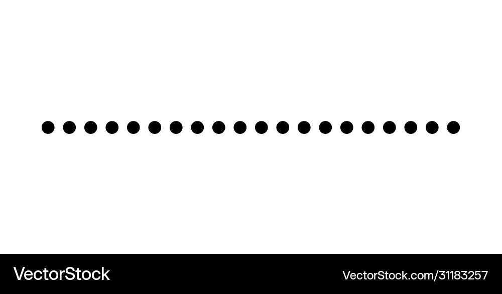 Dotted line simple shape symbol icon design illus Dotted line simple shape symbol icon design illus Vector Image