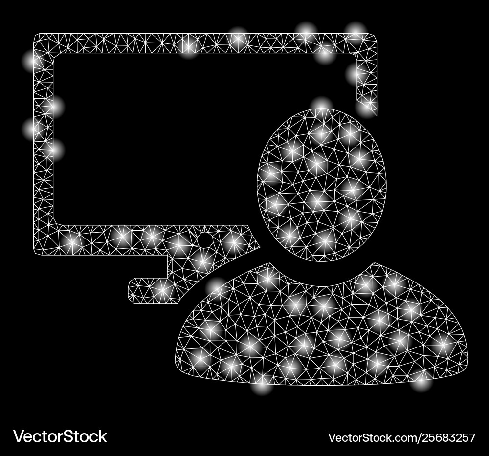 Golden square pattern computer user Golden square pattern computer user vector image