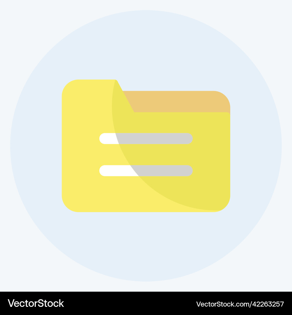 Icon folder suitable for web interface symbol Icon folder suitable for web interface symbol vector image
