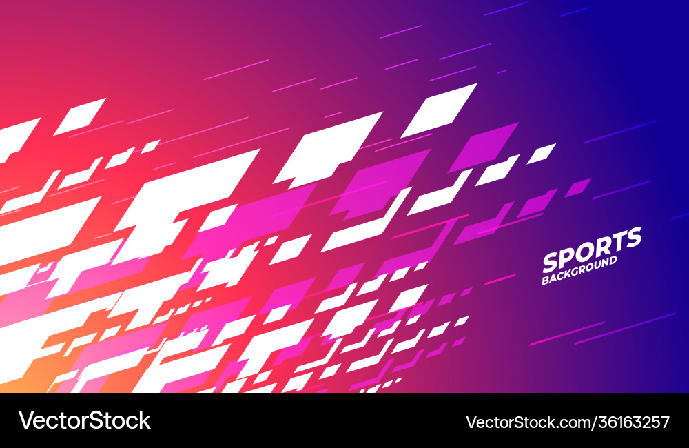 Layout design with dynamic shapes for sports Layout design with dynamic shapes for sports vector image