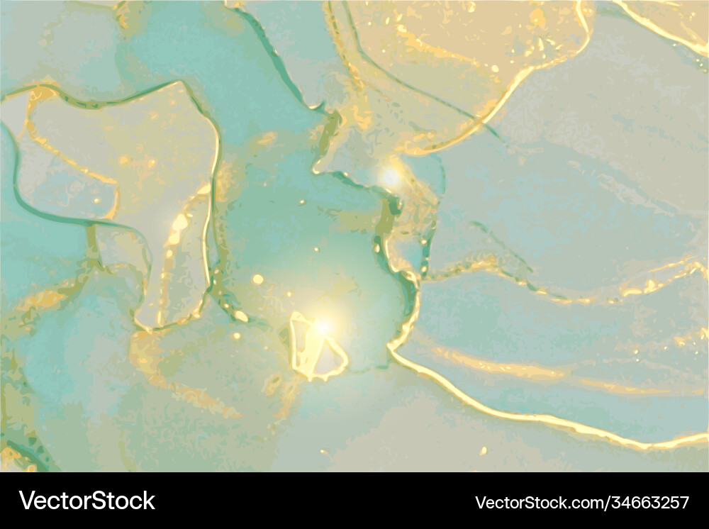 Mint green grey and gold stone background Mint green grey and gold stone background vector image