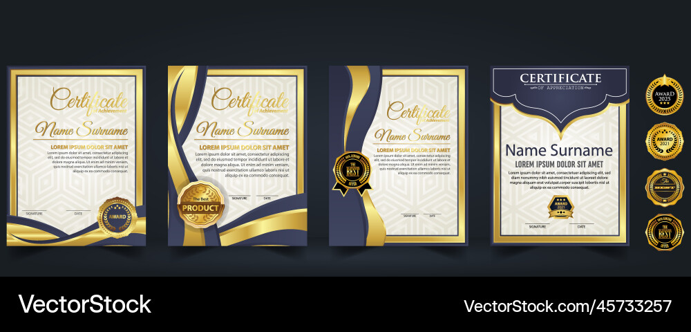 Modern design certificate layout concept simple Modern design certificate layout concept simple Vector Image