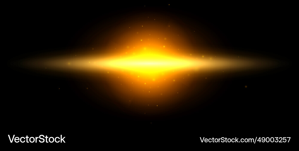 Planet shine effect red yellow solar light glare Planet shine effect red yellow solar light glare vector image