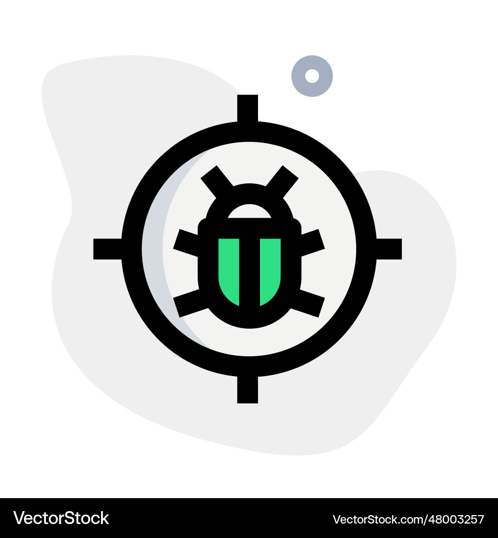 Virus identification software installed in system Vector Image