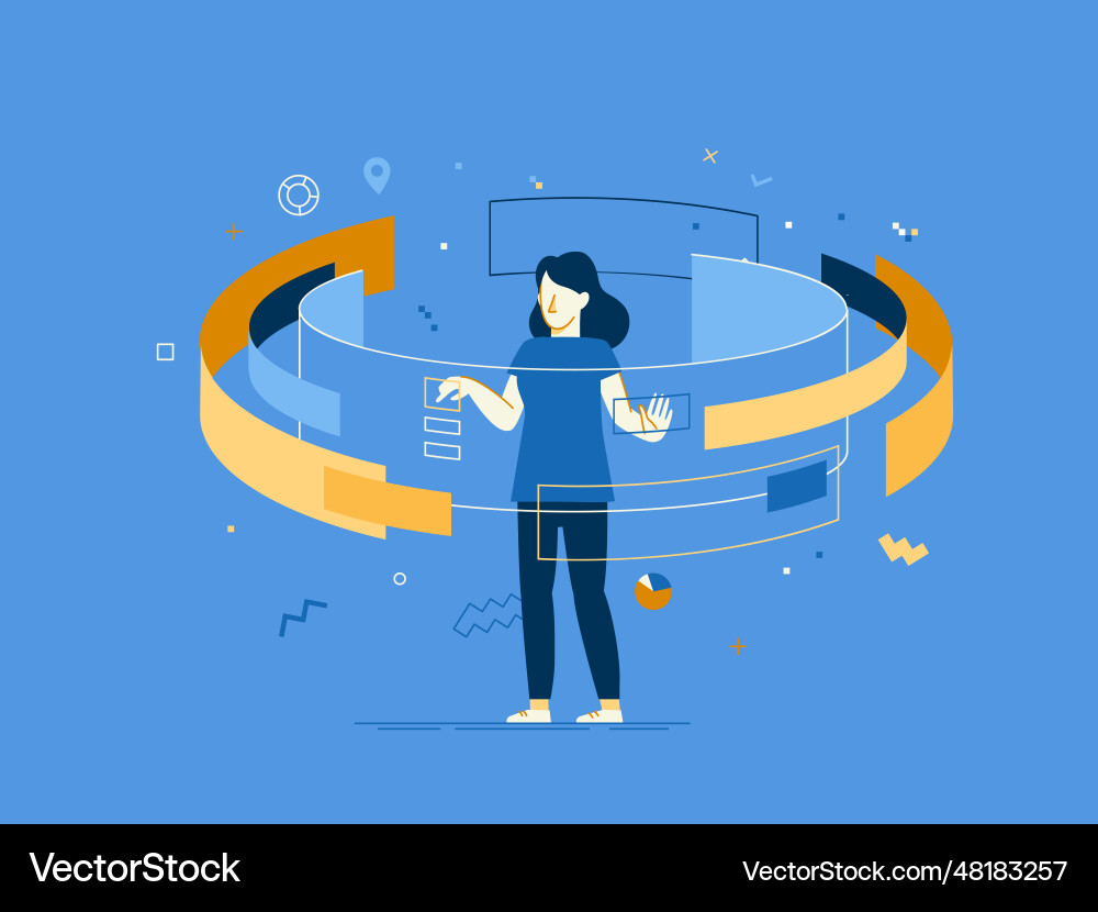 Web and app development creative concept Web and app development creative concept vector image
