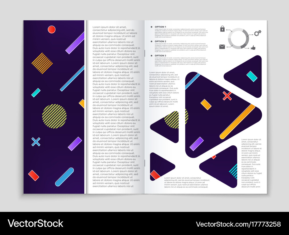 Abstract layout background set for art Vector Image