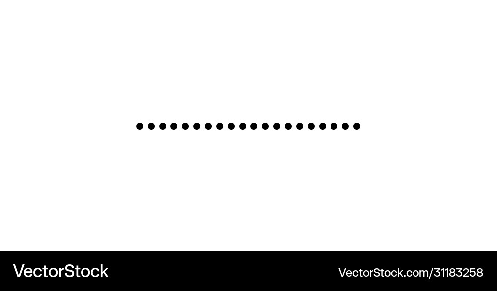 Dotted line simple shape symbol icon design illus Dotted line simple shape symbol icon design illus Vector Image