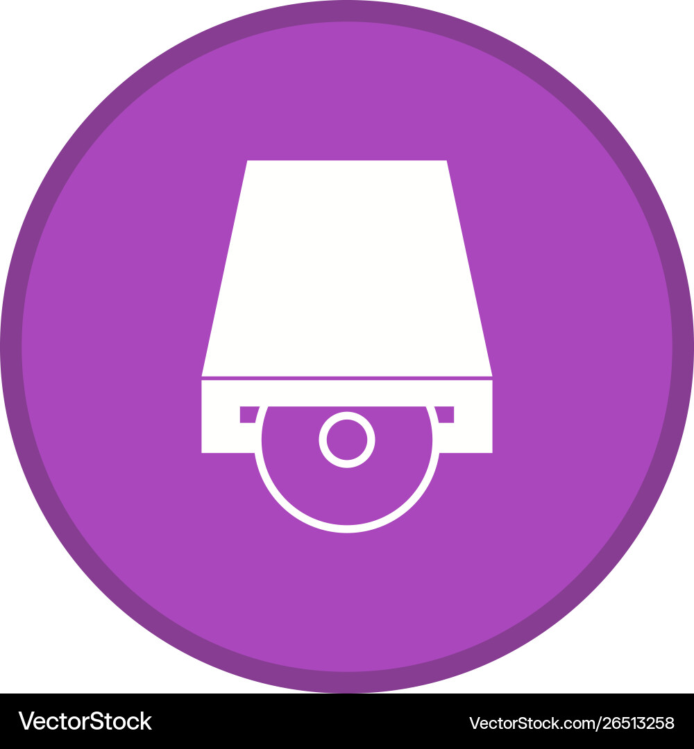 Dvd player filled multi color background icon Vector Image
