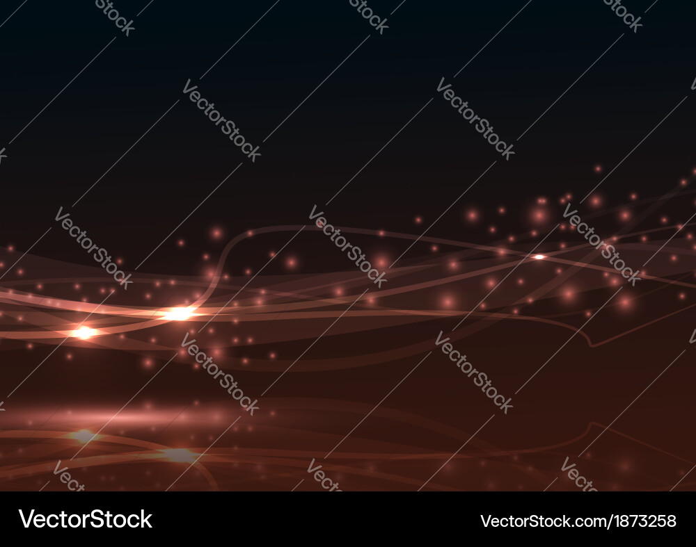 Dynamic Wave Background - Light Effects vector image