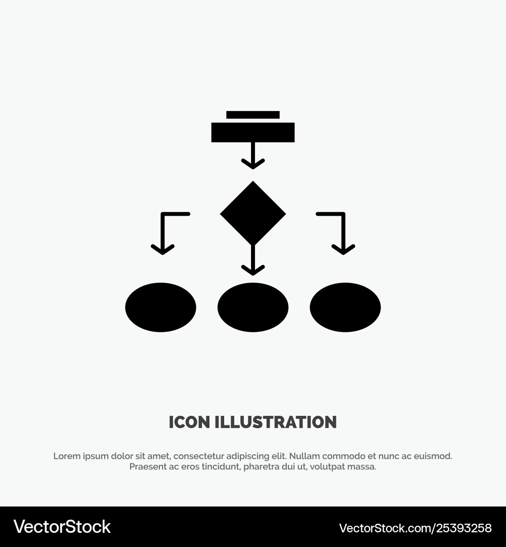 Flowchart algorithm business data architecture vector image