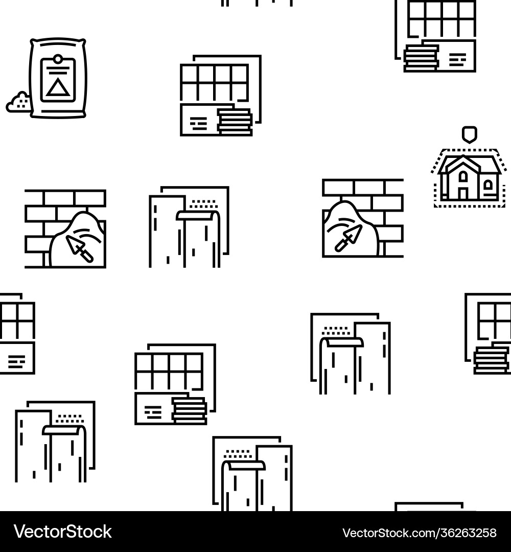 Insulation building seamless pattern Insulation building seamless pattern vector image