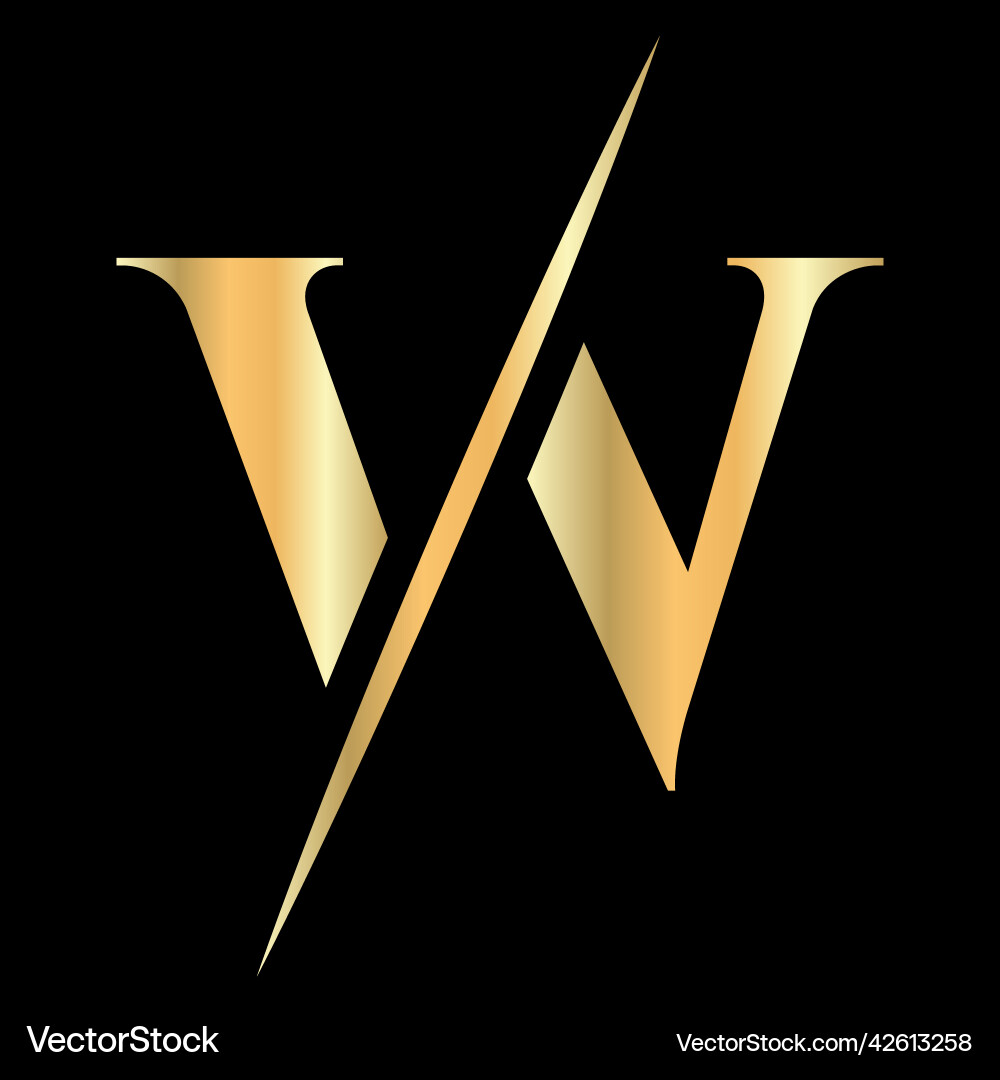 Original Monogramm Buchstaben w Logo Design für Schönheit Original Monogramm Buchstaben w Logo Design für Schönheit vektorbild