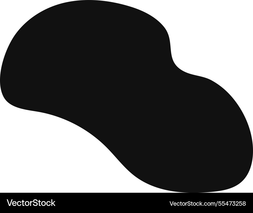 Smooth curved and irregular black blob creating Smooth curved and irregular black blob creating vector image