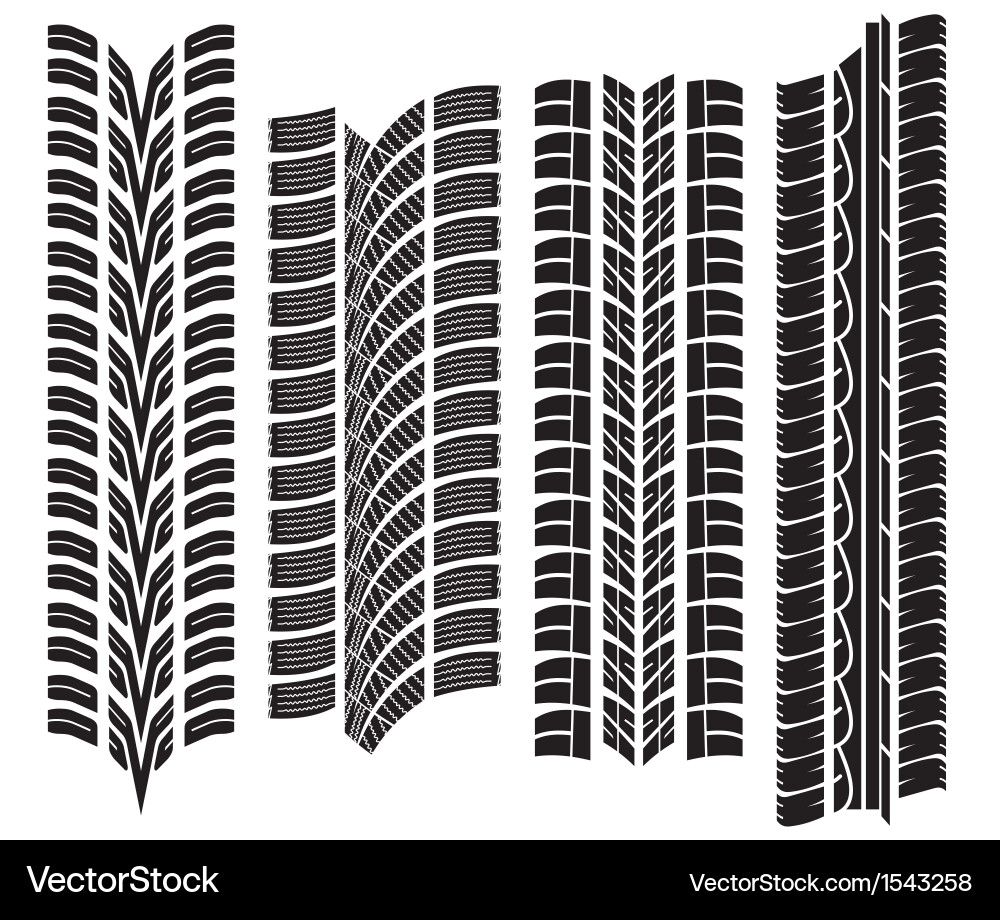 Tyre Tread Patterns vector image