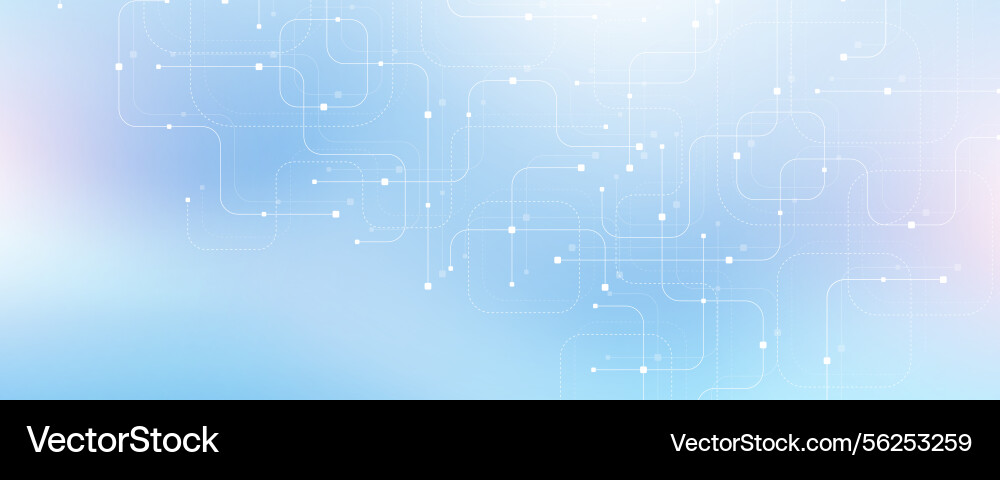 Abstract background with technology circuit board vector image