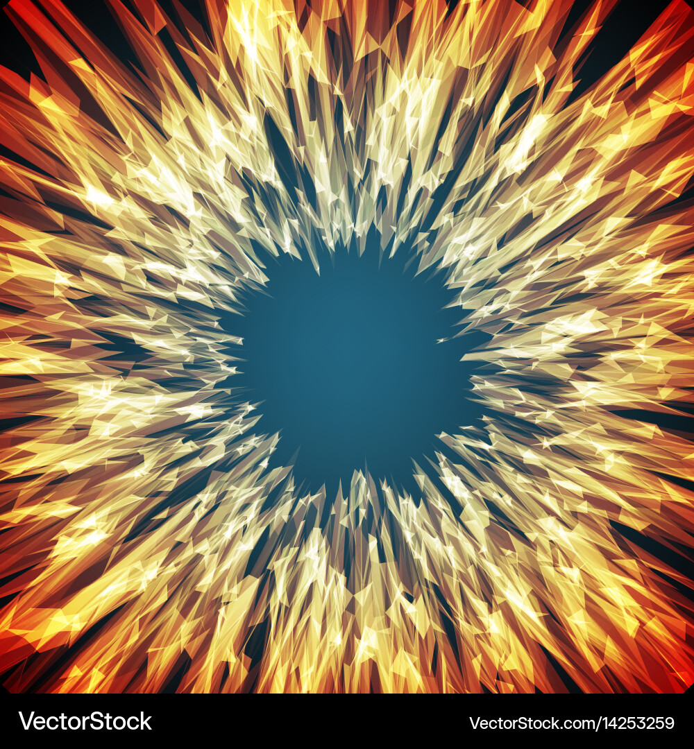 Abstract space background explosion Vector Image