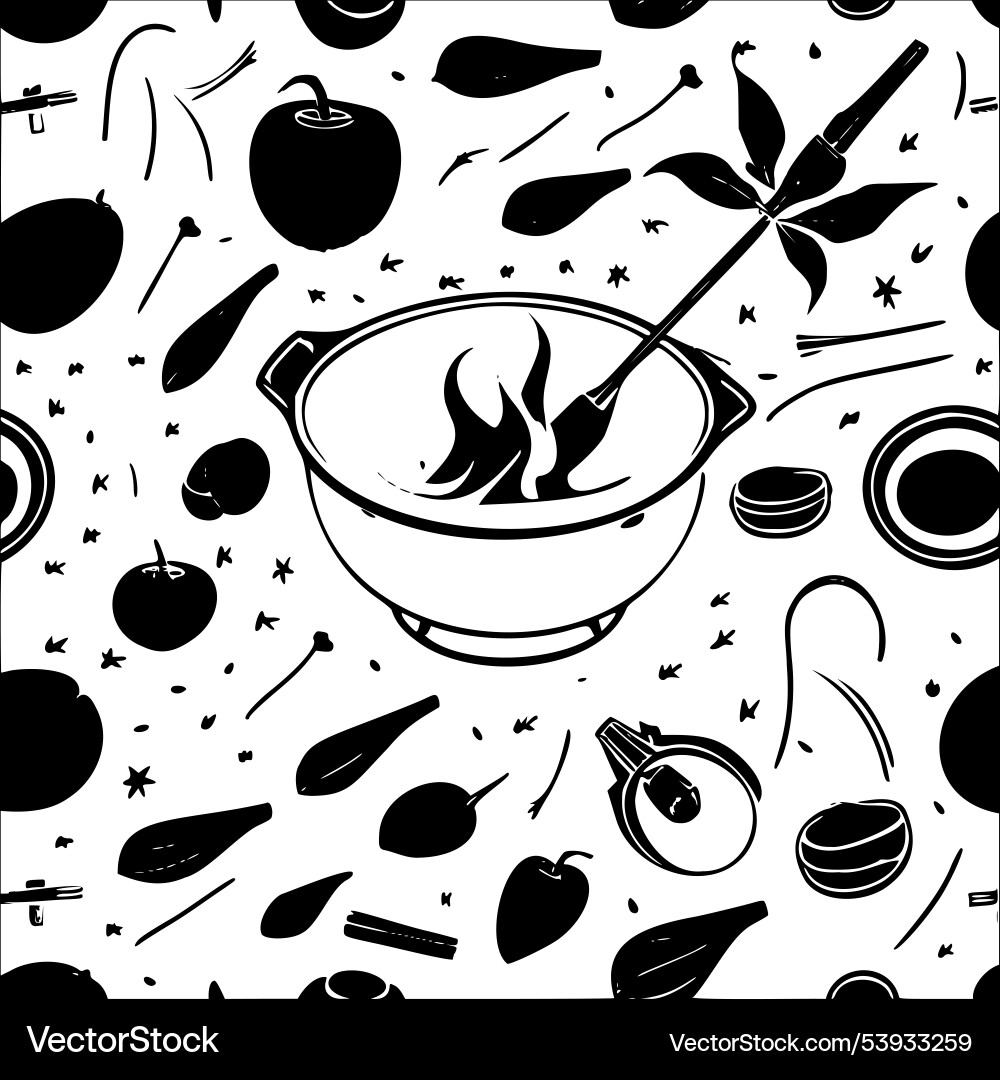 Cauldron abstract pattern seamless Vector Image