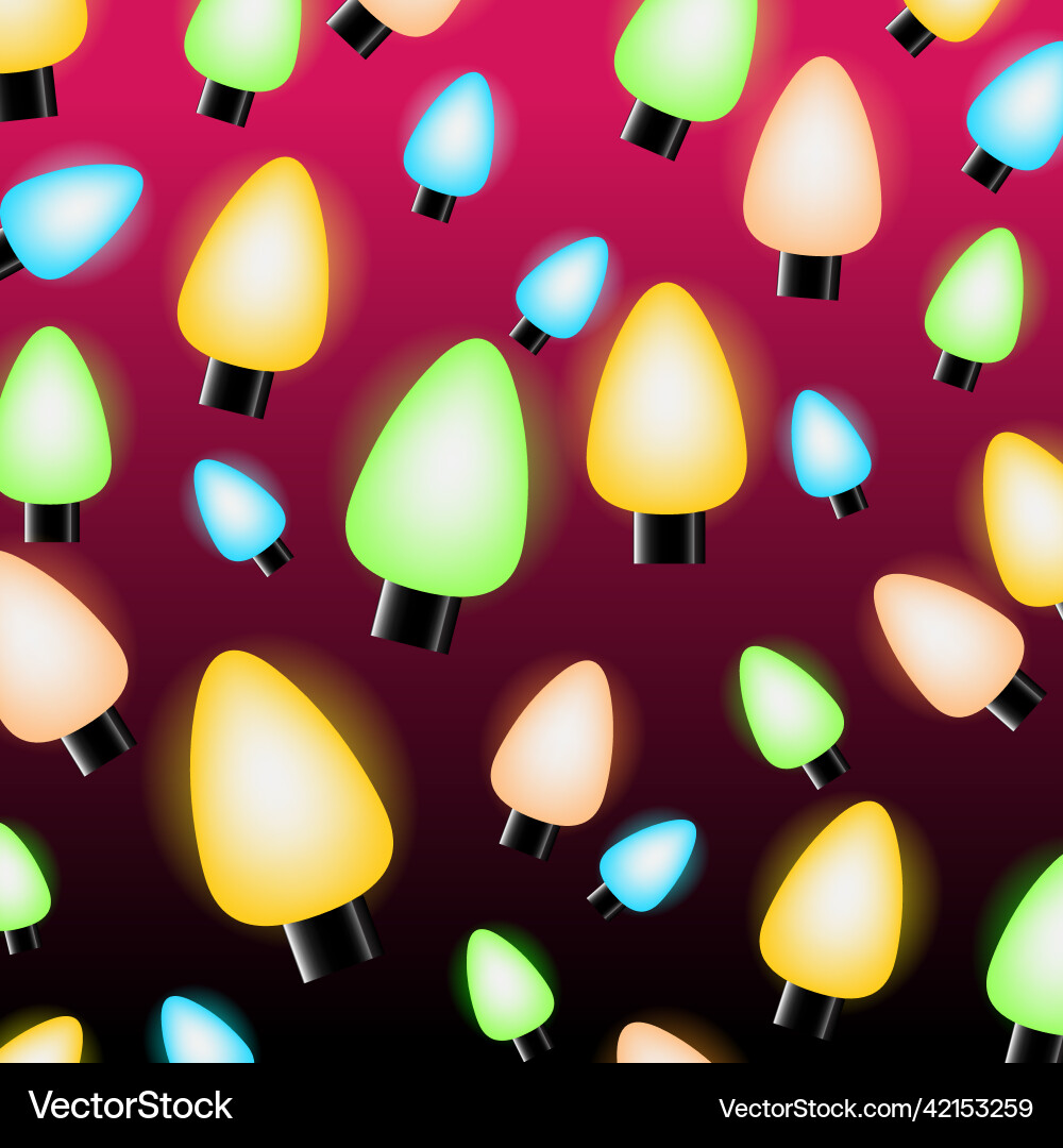 Colour of bulb design patterns Vector Image