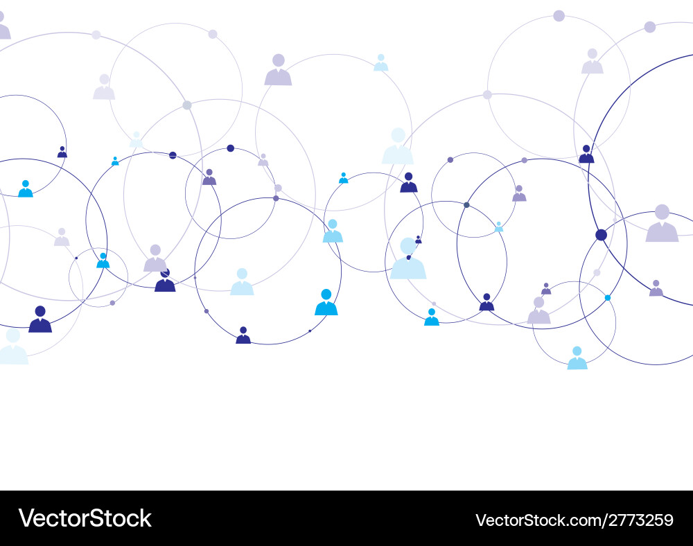 Interconnected Networks vector image