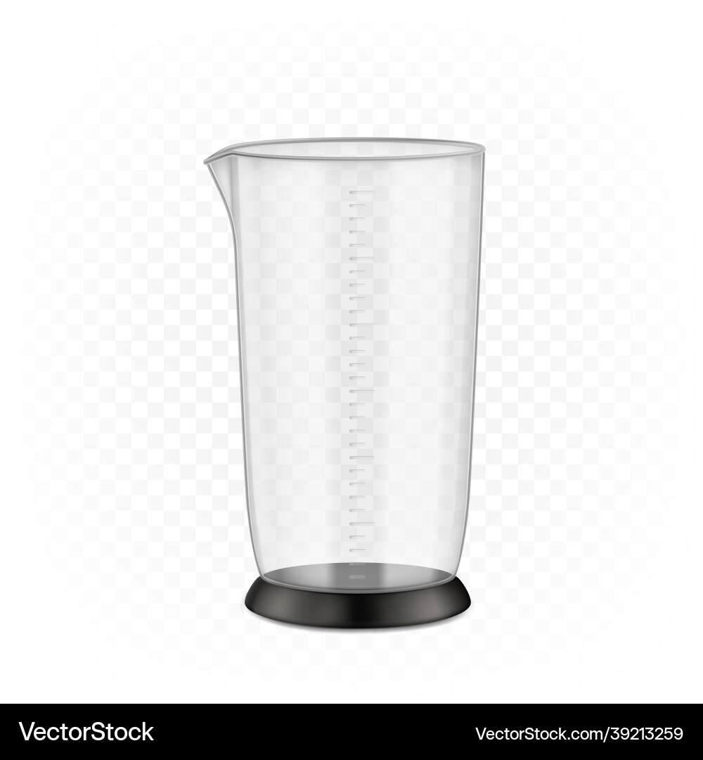 Measuring cup immersion blender device part Measuring cup immersion blender device part vector image