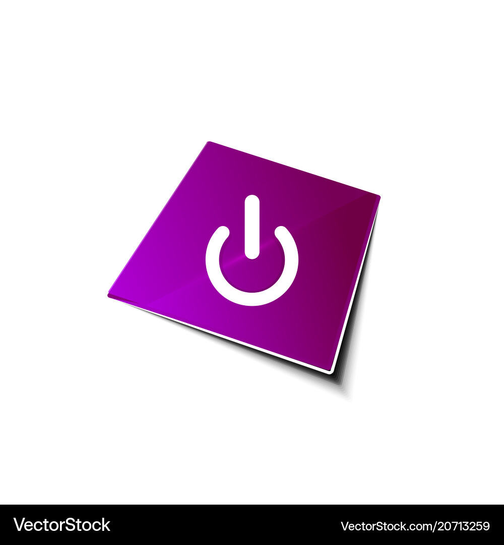 Start power button ui icon design on off symbol Start power button ui icon design on off symbol vector image