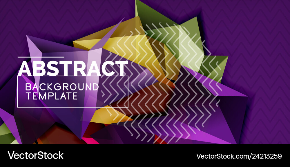 Triangular low poly background design Triangular low poly background design vector image