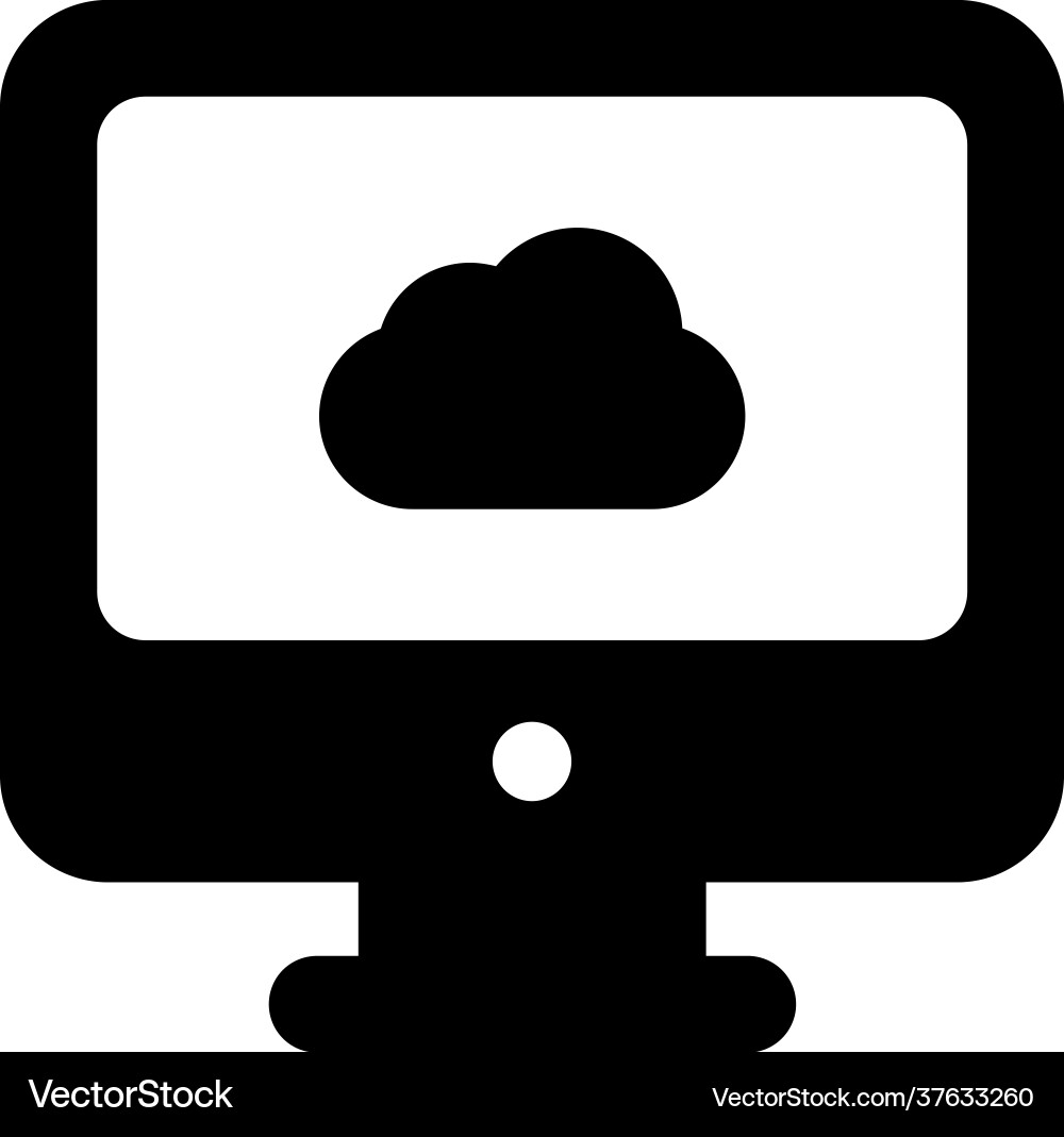 Cloud computer Vector Image