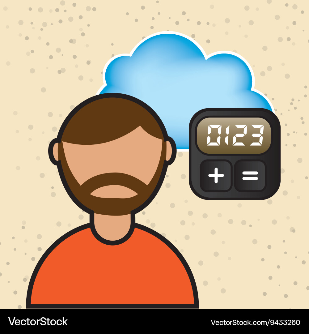 Cloud computing design Vector Image