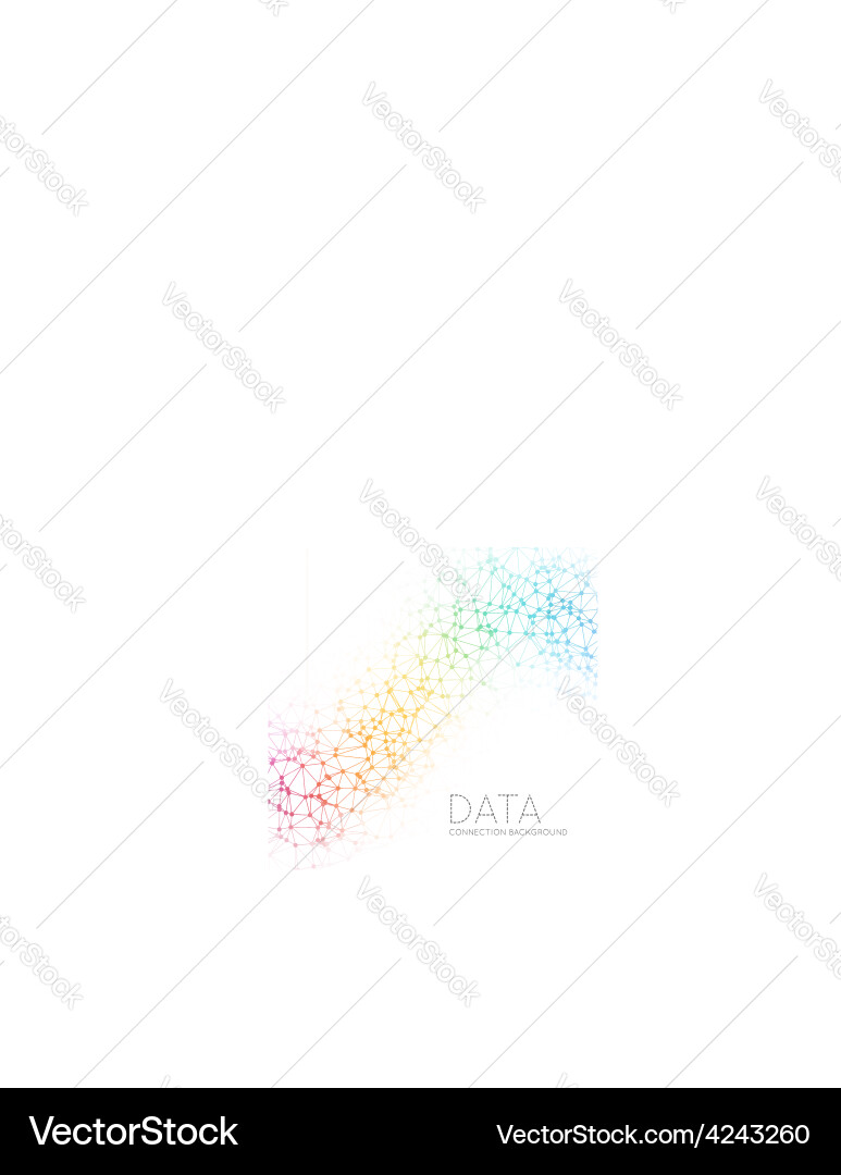 Connected Dots and Lines Background Vector Image