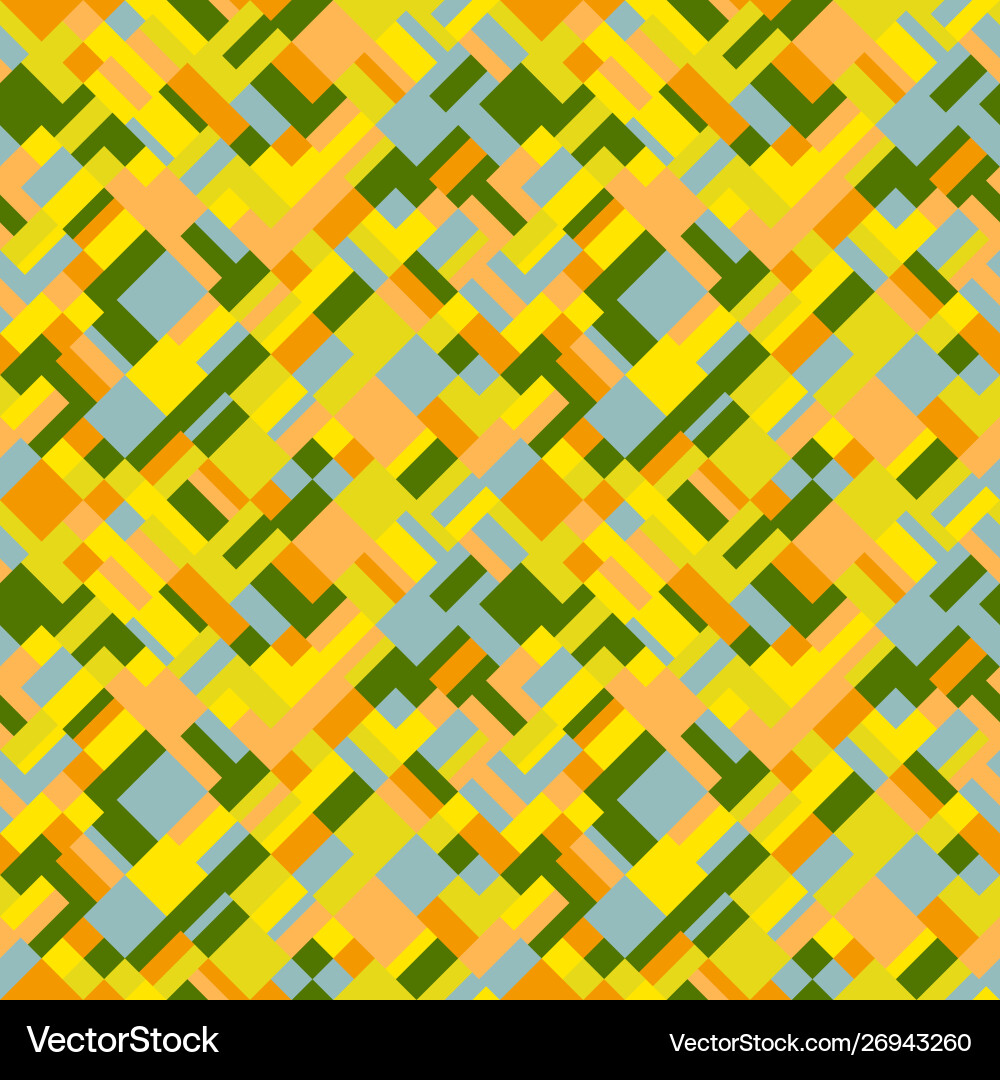 Geometrical colorful diagonal mosaic pattern vector image