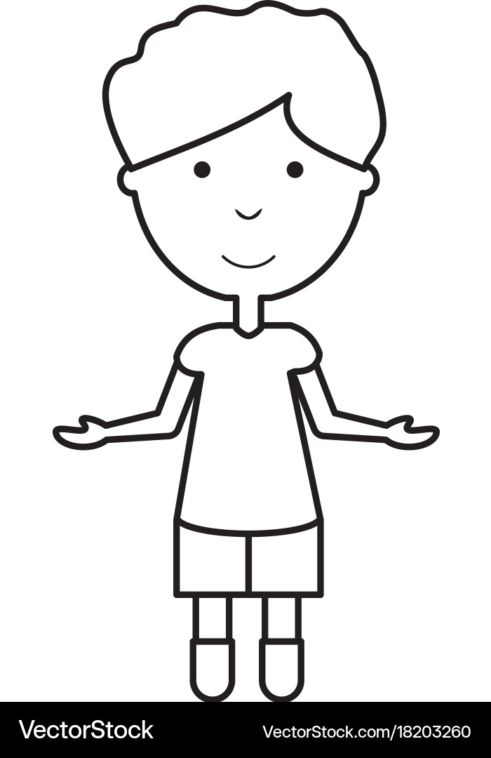 Man with open arms vector image