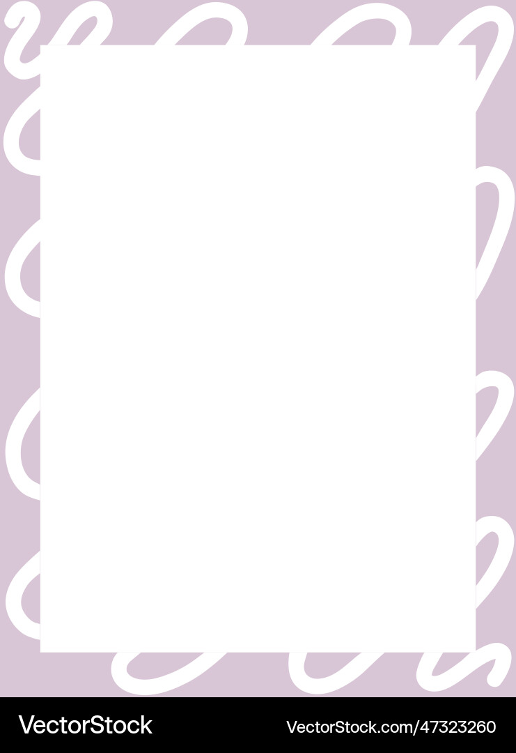 Rectangular frame on a white background Vector Image