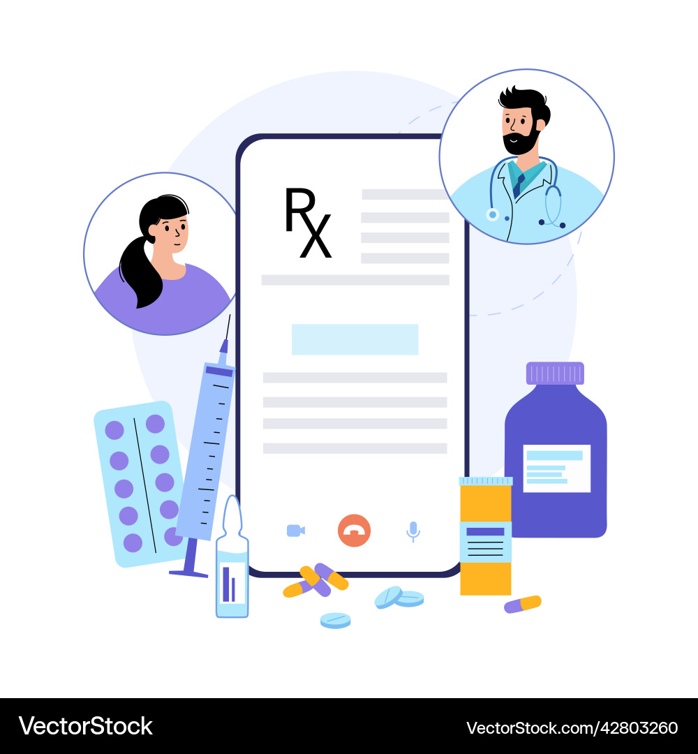 Rx form template Rx form template vector image