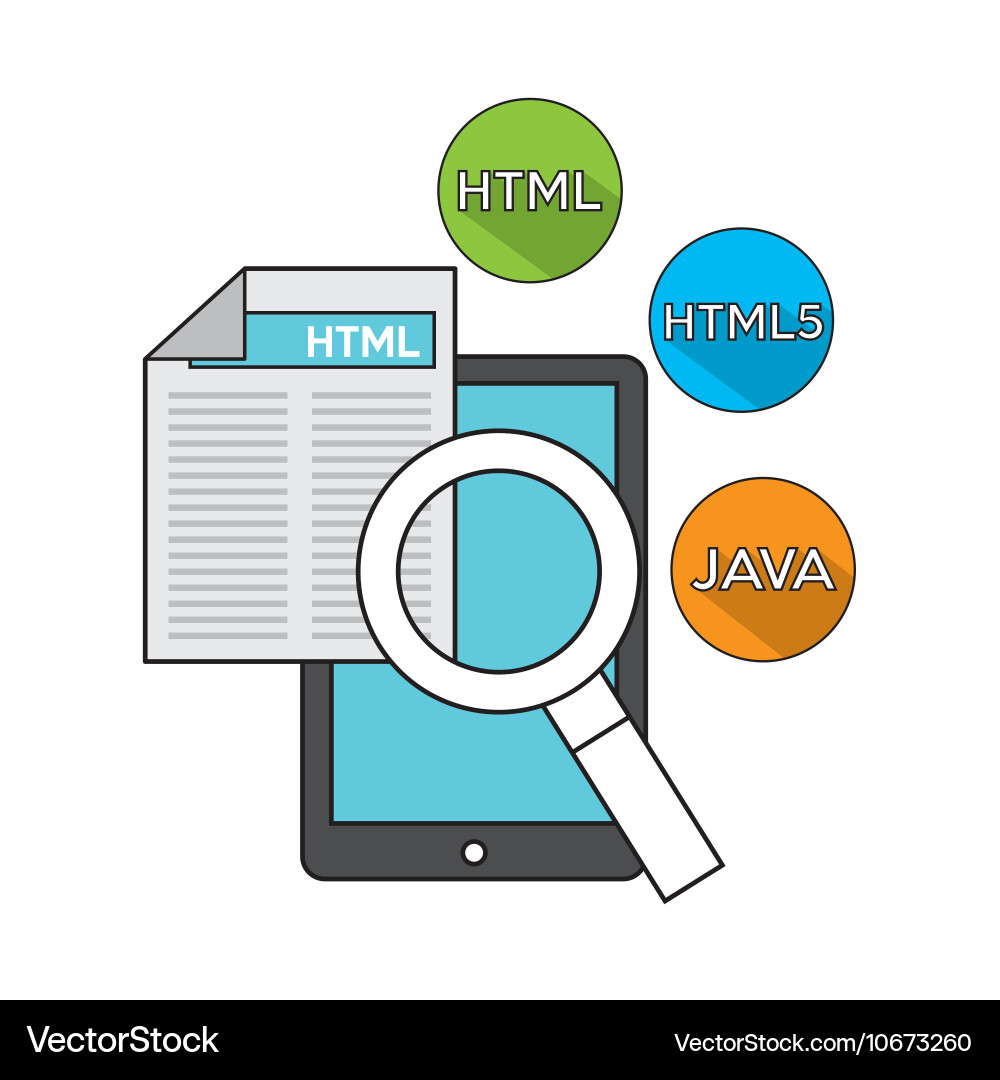 Software programming language icons Vector Image
