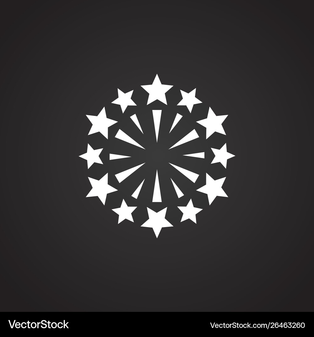 Sparkle icon on background for graphic and web Vector Image