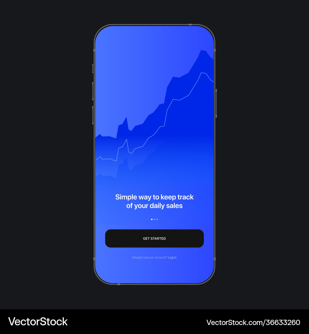 Startseite ui screen concept analytics app Startseite ui screen concept analytics app vektorbild