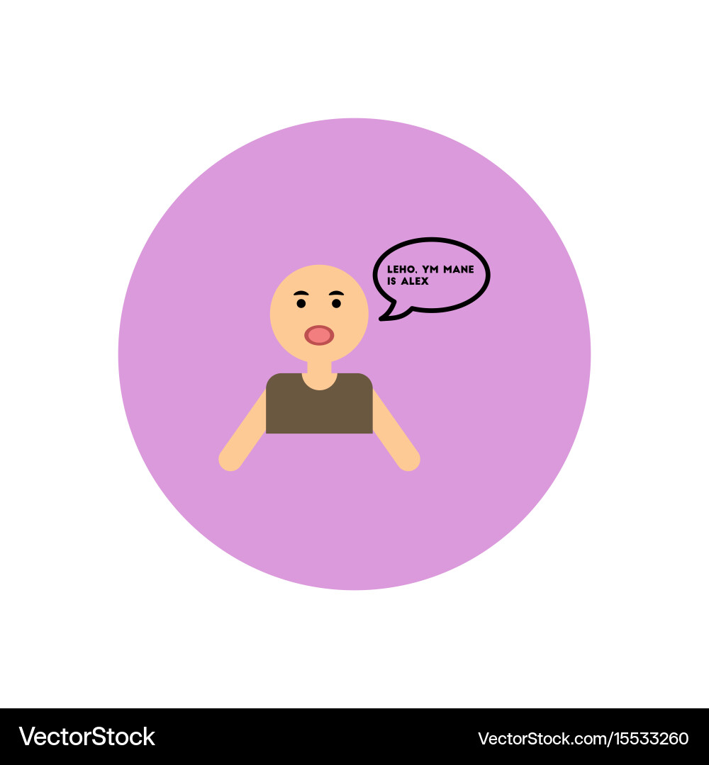 Stylish icon in color circle man attack stroke Vector Image