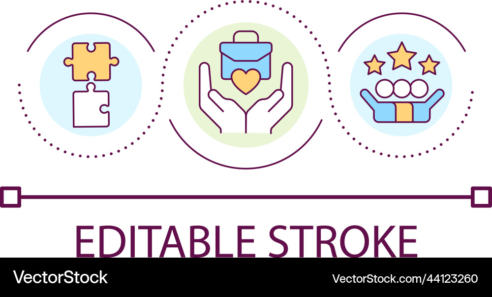 Supportive Workplace Loop vector image