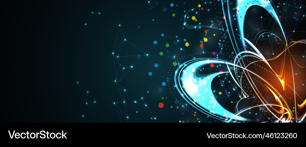 Technology data background idea of global Technology data background idea of global vector image