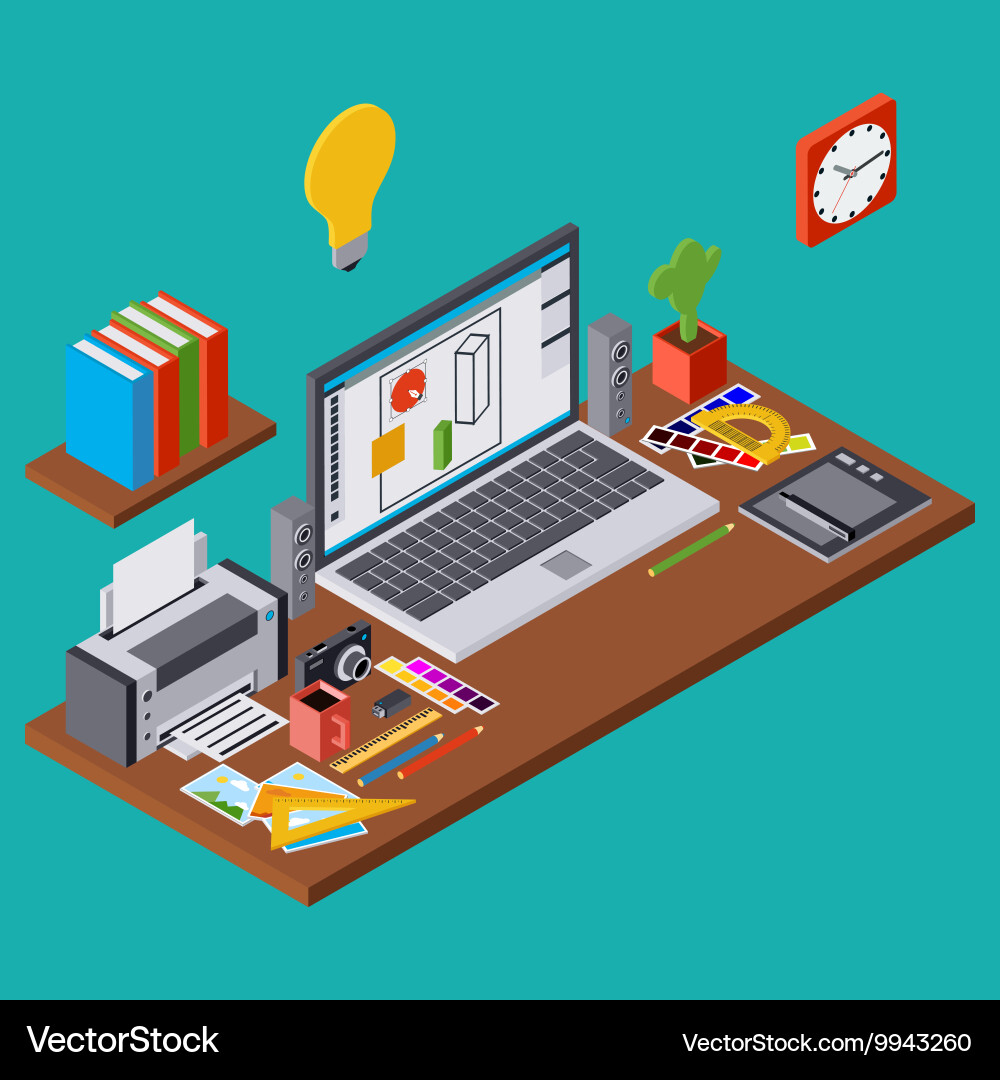Web Development Workflow vector image