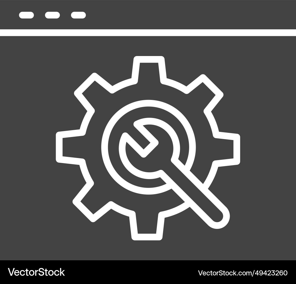 Web optimization icon image vector image
