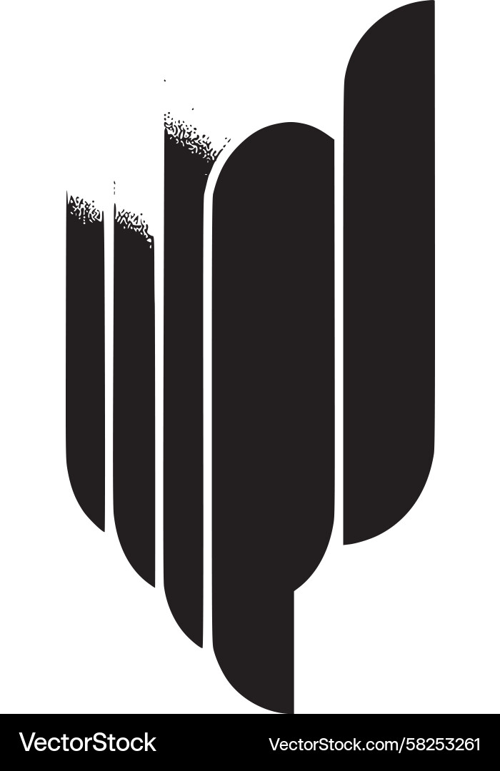 Abstract Shadow Layer Icon Vector Image